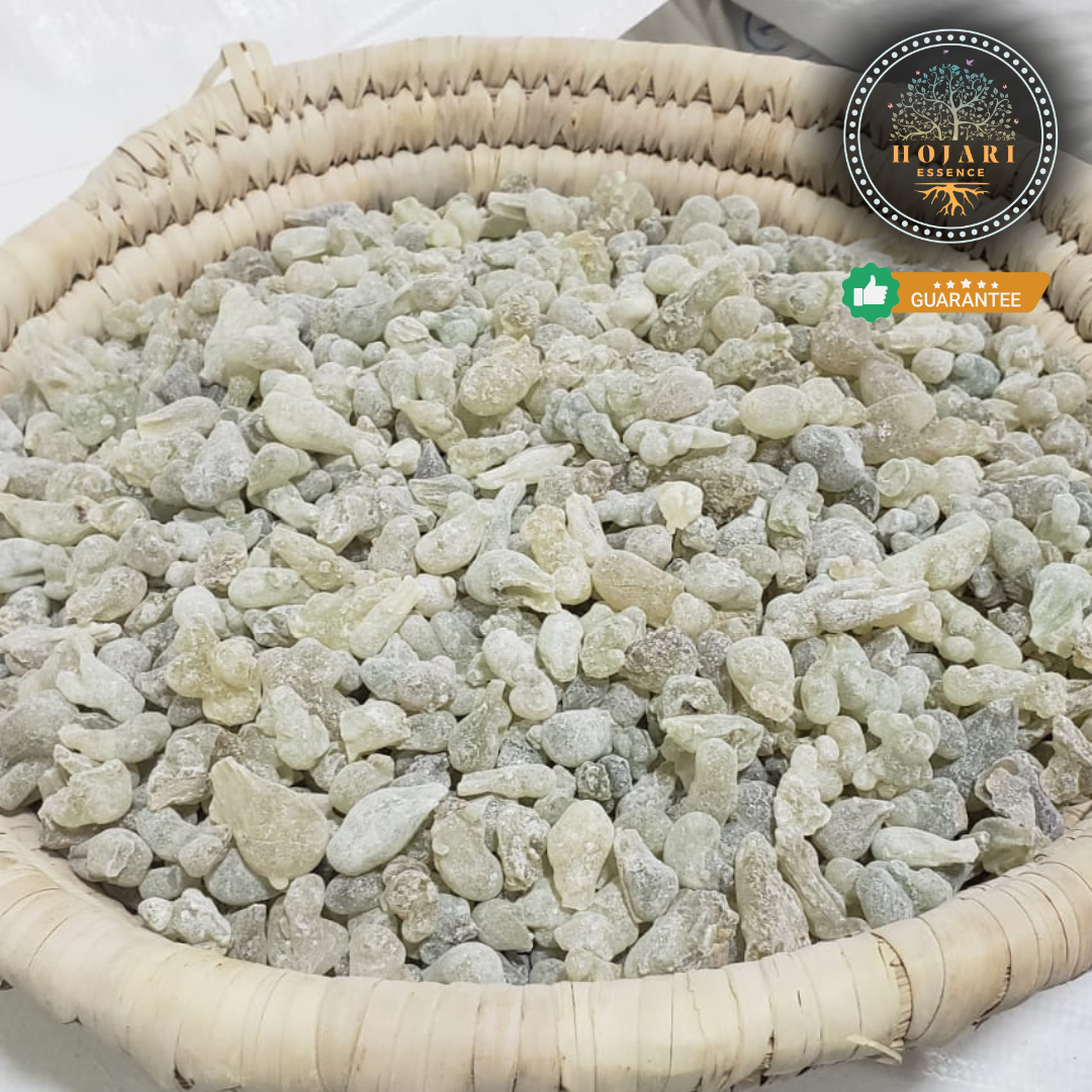 Royal Finest Grade A Green Hojari Frankincense Resins – 100 g / 0.22 lb