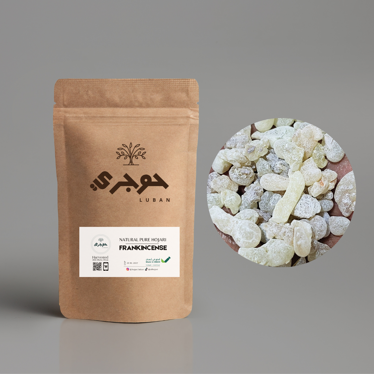 Pure White Hojari Frankincense Resins 1 Kg / 2.2 Lb